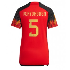 Belgia Jan Vertonghen #5 Koszulka Podstawowych Kobiety MŚ 2022 Krótki Rękaw